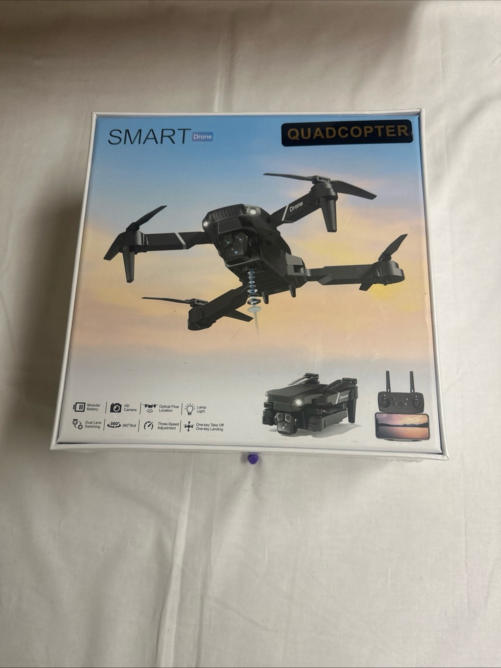 Smart Quadcopter Drone - Black